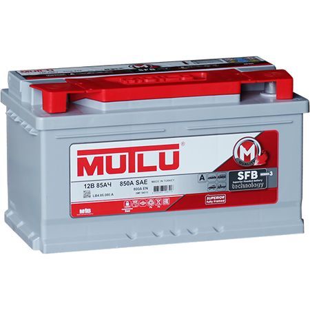 Mutlu SFB LB4.85.080.A 85А/ч-12V ст EN800 европейские обратная 315x175x175